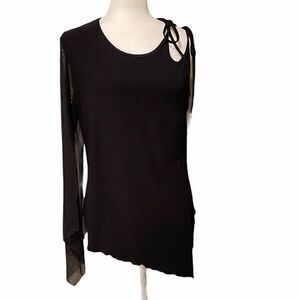 Crush By A&G Strappy One Shoulder Asymmetrical Shirt